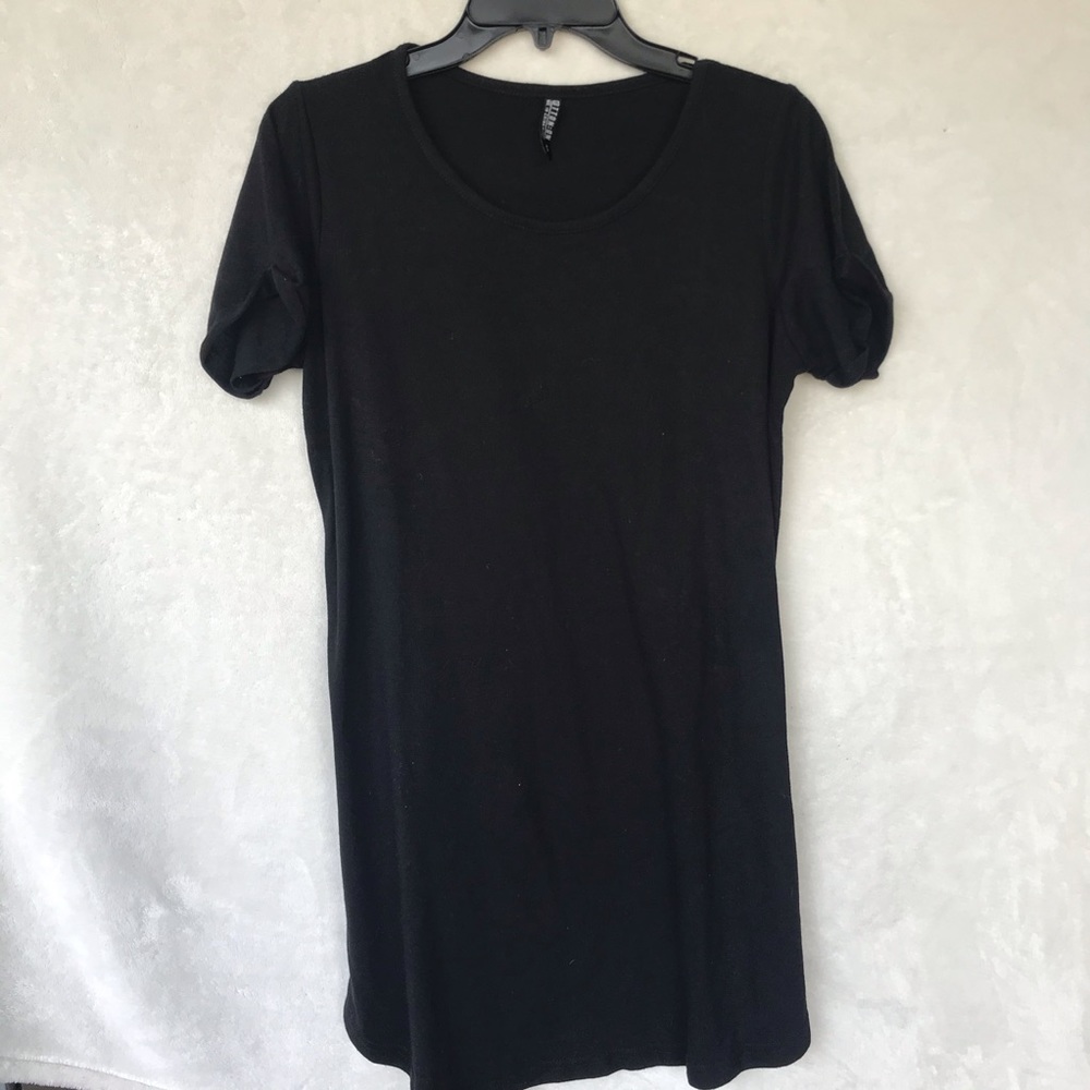 Casual Black t-shirt dress